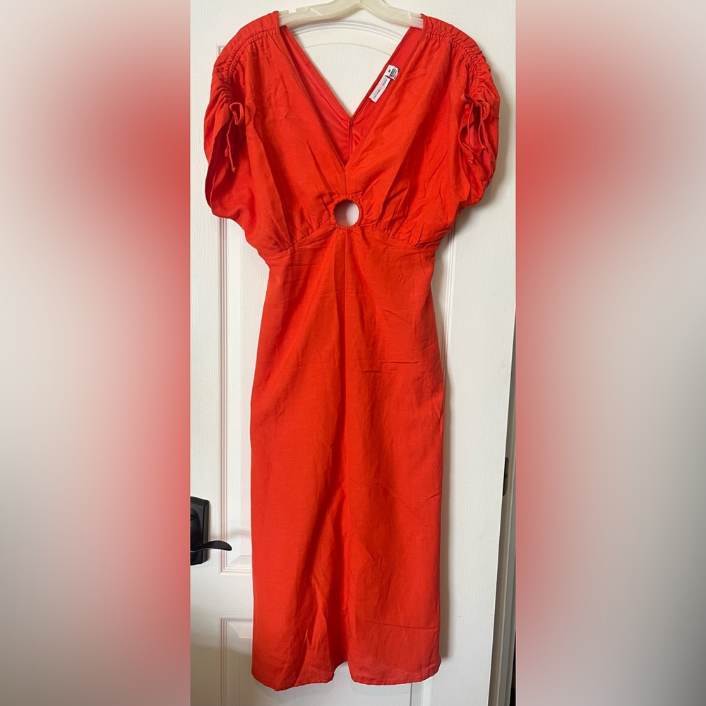 Sincerely Jules orange maxi dress size M